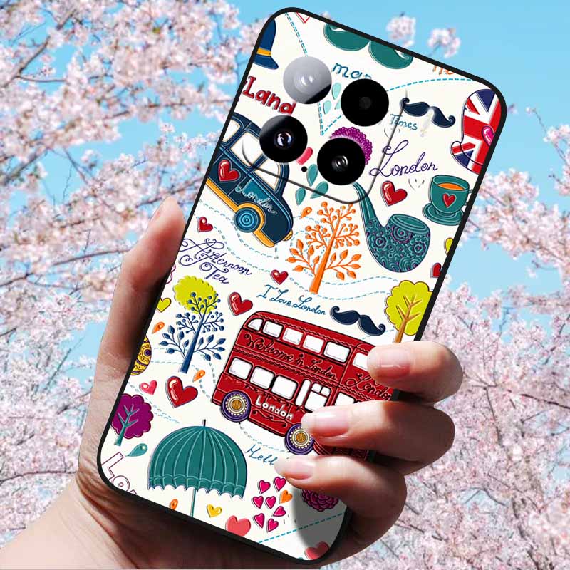 For Xiaomi 15 Pro 5G 6.73"Cases 3D Relief Soft Silicone Cover Retro Embossed for Xiaomi 15 5G Phone Mi 15pro 15 3D Soft TPU Case