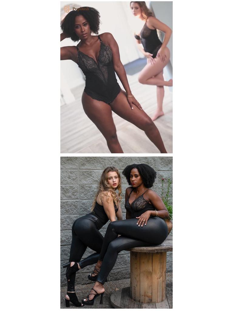 Hochwertige Damen Shapewear in Übergröße: Sexy Bodyforming-Bodysuit mit Bauchkontrolle und Hüftlift.