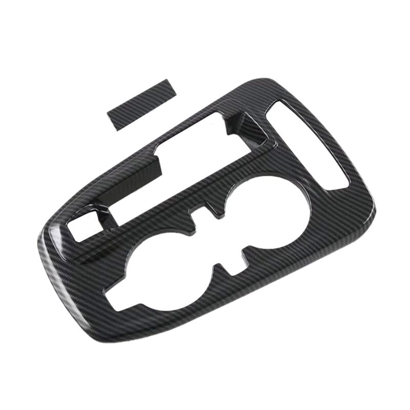 A51K-Car Center Console Gear Shift Panel Cover Trim For  Trax Seeker  2024 Parts (ABS Carbon Fiber)