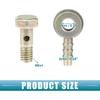 Banjo Bout M6x1 Banjo Slangtuit Bout Fittingen Remleiding Fitting Adapter met Koperen Ringetjes voor Motorfiets Auto (Set van 2)