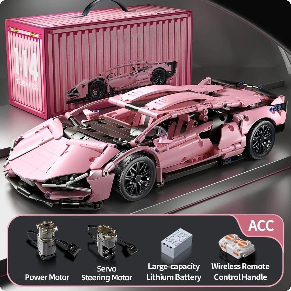 Technisches Rennsportauto 1280PCS Modellbausteine Stadt Mechanisches Geschwindigkeitsfahrzeug Supersportwagen Ziegel Puzzle Spielzeug Kinder Erwachsene Geschenk