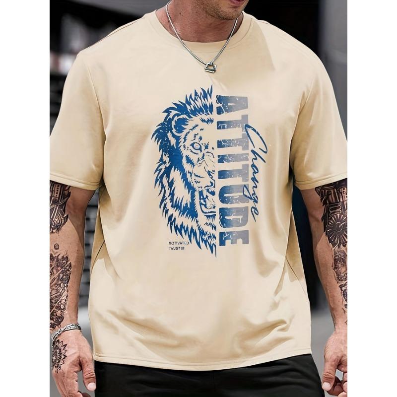 T-shirt a maniche corte casual estiva da uomo giovane alla moda sportiva stampata larga europea-americana