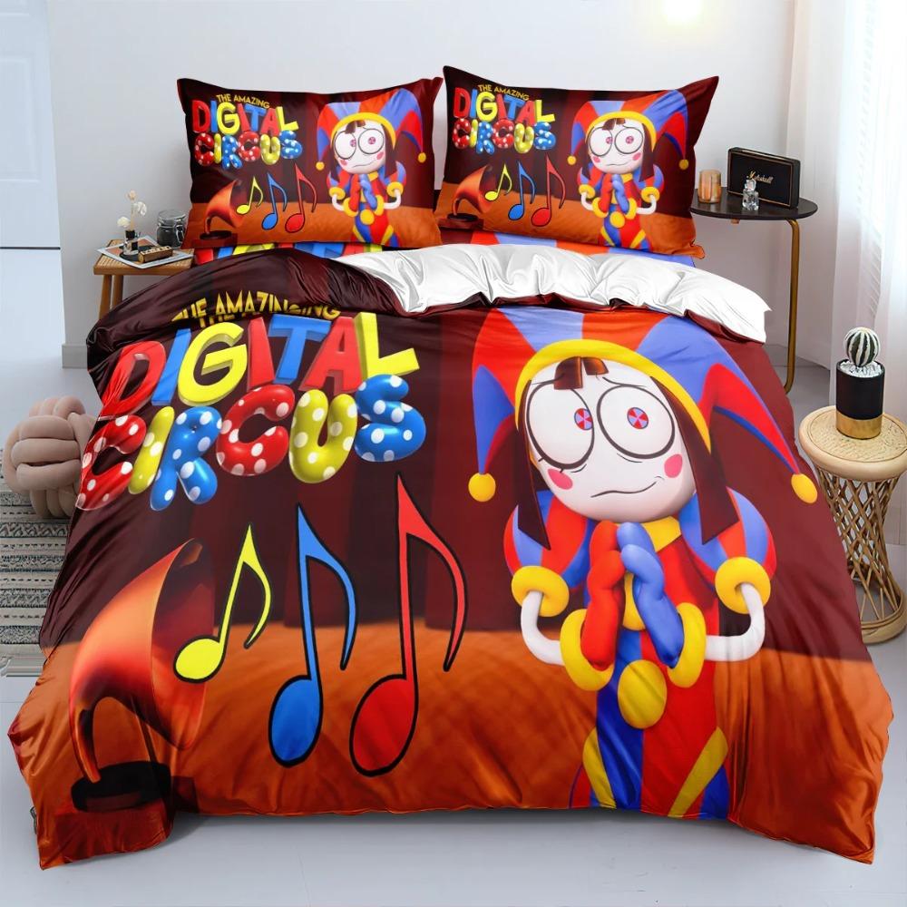 Amazing Digital Circus 3D Printed Duvet Case Pillowcase Bedding Set Twin Full King For Kids Adults Bedroom