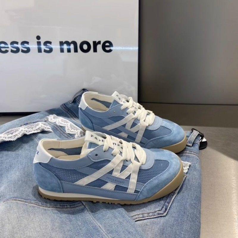 Atmungsaktive Mesh-Damen-Sommer-Neuzugänge, vielseitige, atmungsaktive Freizeit-Sport-Sneaker in Weiß