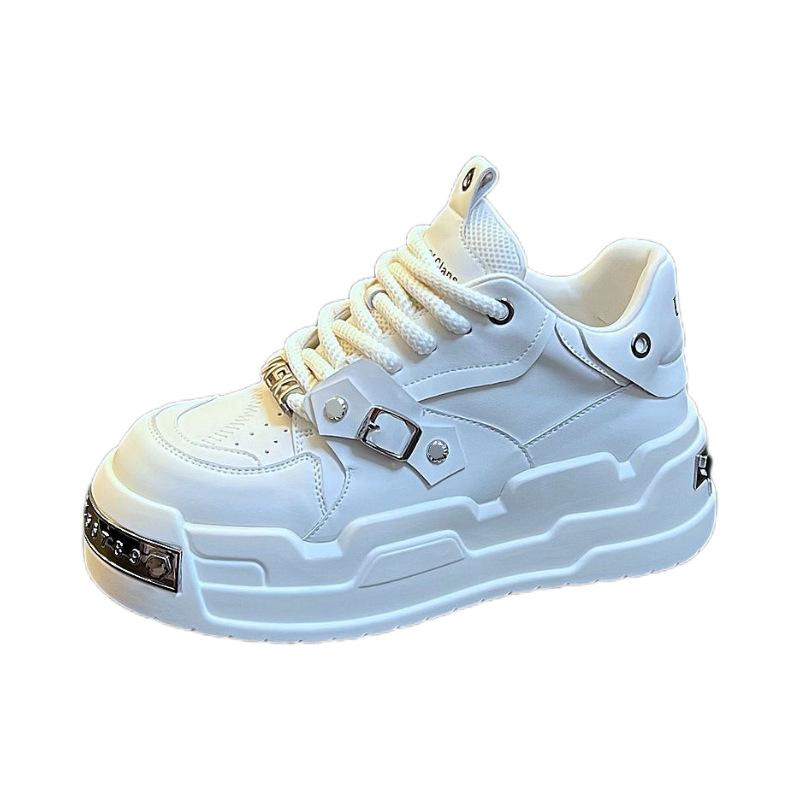 22. Explosive retro design thick-soled heightening board shoes can be worn in all seasons of the new high-end leisure sub