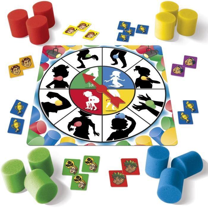 Spin &amp; Fun - Jeu d’équilibre - EDUCA - Teste l’agilité et l’équilibre - 2 à 4 joueurs - Dès 5 ans