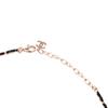 CHANEL Double C gold metal calfskin rhinestone necklace men and women same style couple model