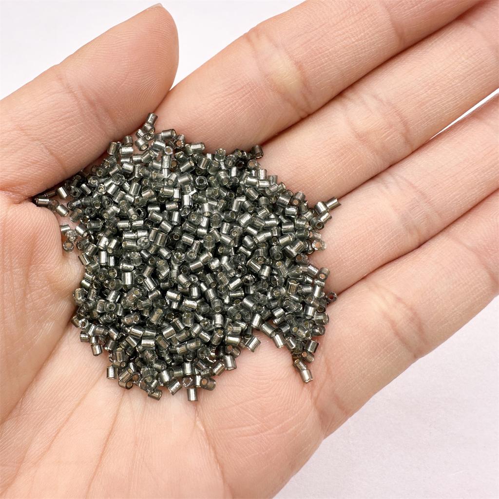 1000Pcs 2mm Bead Bracelet Beading Chain Beads Glass Tube
