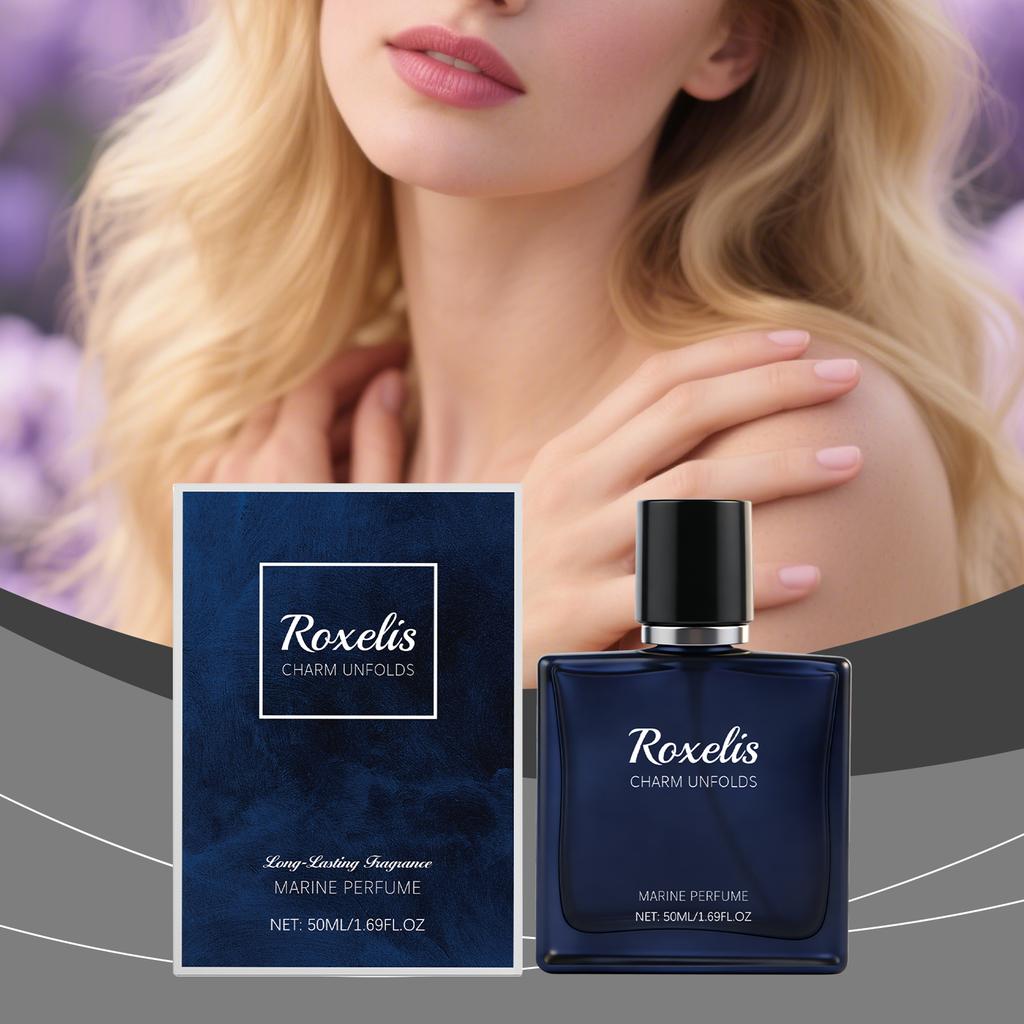 Roxelis Ocean Breeze Eau De Toilette Fresh Aquatic Scent Long-Lasting Unisex Fragrance Spray 50ml
