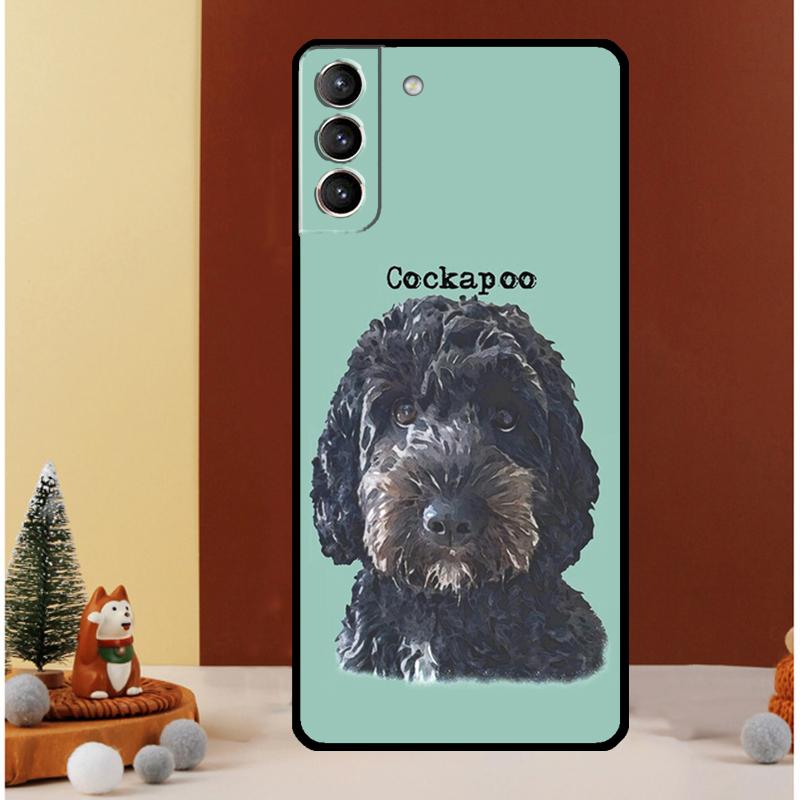 Brown Cockapoo Case For Samsung Galaxy S24 S26 Ultra S22 S23 S25 Ultra S20 S21 Plus S10 S25 FE Cover Funda