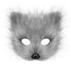 Halloween set, simulated fox mask gloves, plush fox tail handmade beast tail cos prop accessories