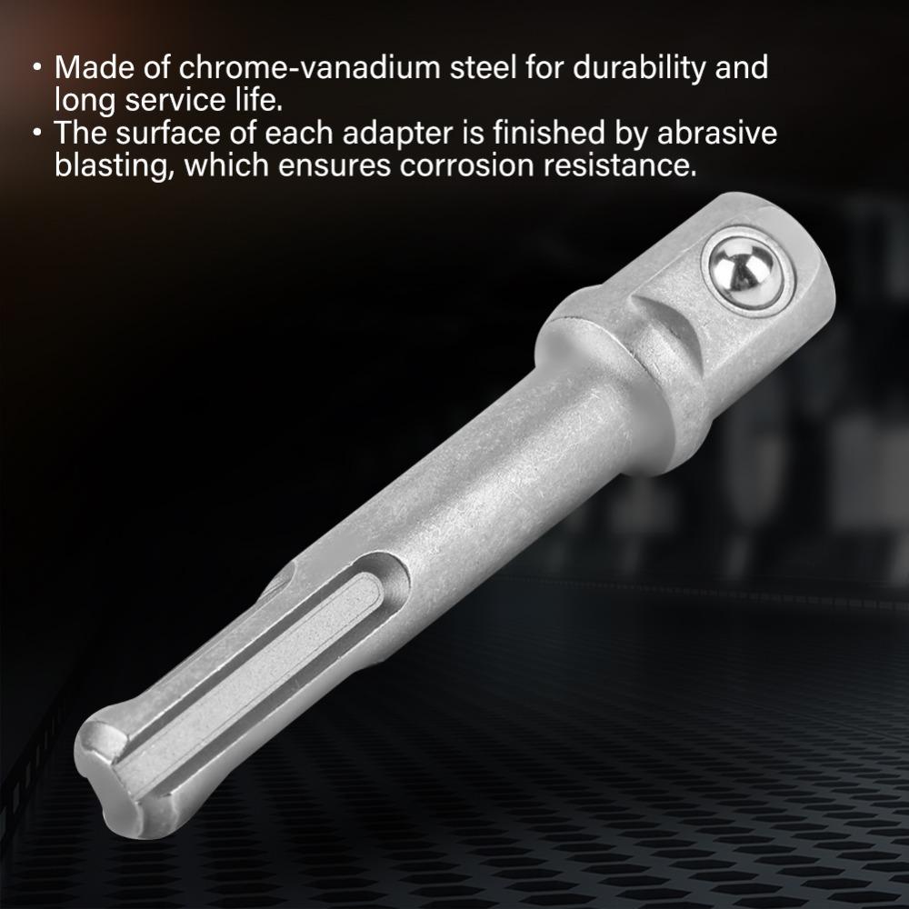 5pcs SDS Plus SDS Plus Socket Adapter Hexagonal Extension Adapter  For Drilling Machine