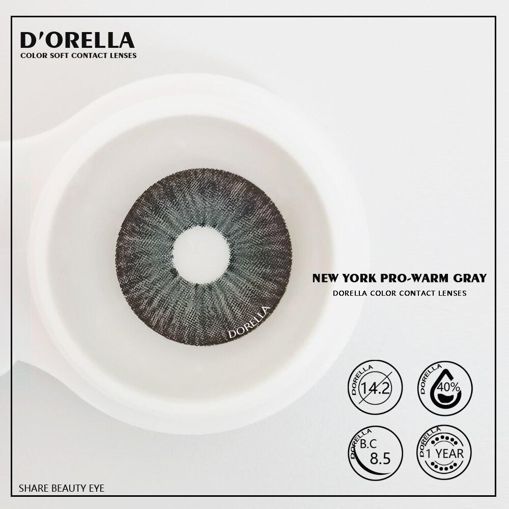 DORELLA 1 Pair (2pcs) NEW Fashion Lenses New York Color Soft Cosplay Contact Lenses for Eyes