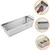 Stainless Steel Grilling Plate Leakage Hole Design BBQ Tray Frying Food Holding Pan  Outdoor
