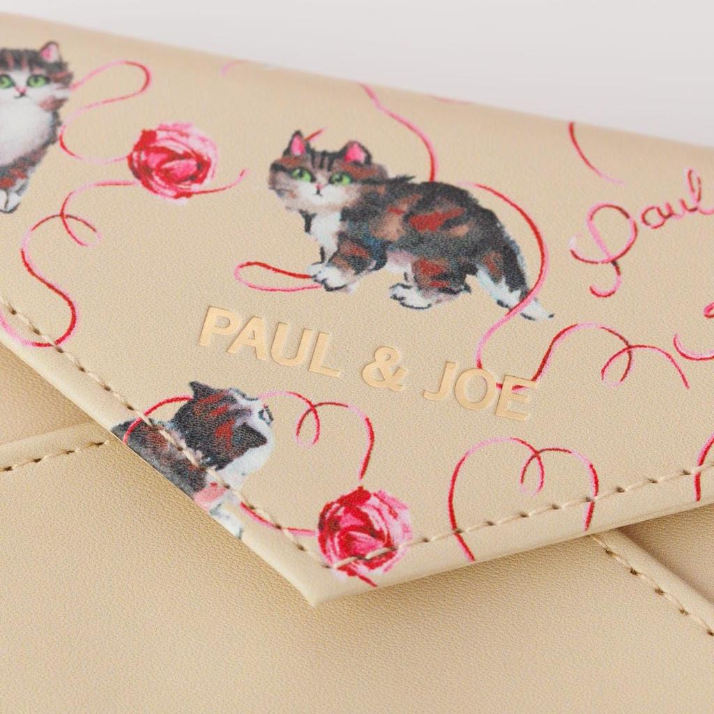 Marks Paul & Joe Cats with Yarn Card Case PAJ-CC3-BE