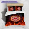 Set Lenzuola Stampato Sheffield United Football 3 Pezzi, Comodo Set Copripiumino per Camera da Letto Amico della Pelle