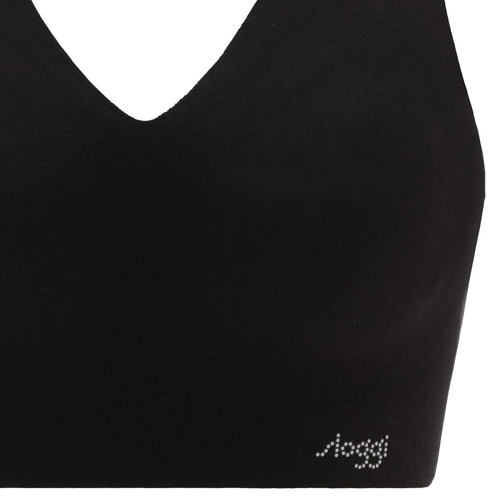 Sloggi Zero Feel Cotton Blend Half Top 0004 M [Triumph] V-Neck Women's (Black)
