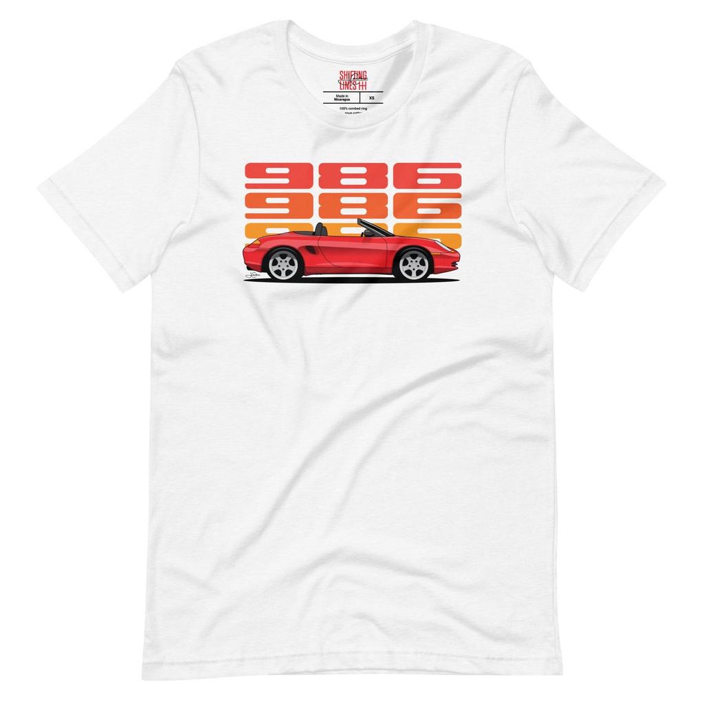 Mid Engine 986 Sports Car convertable Unisex t-shirt – Car Enthusiast Apparel
