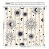 Sun Moon Star Shower Curtain Celestial Pattern Boho Design Bathroom Decor Waterproof Curtains Cosmic Home Style