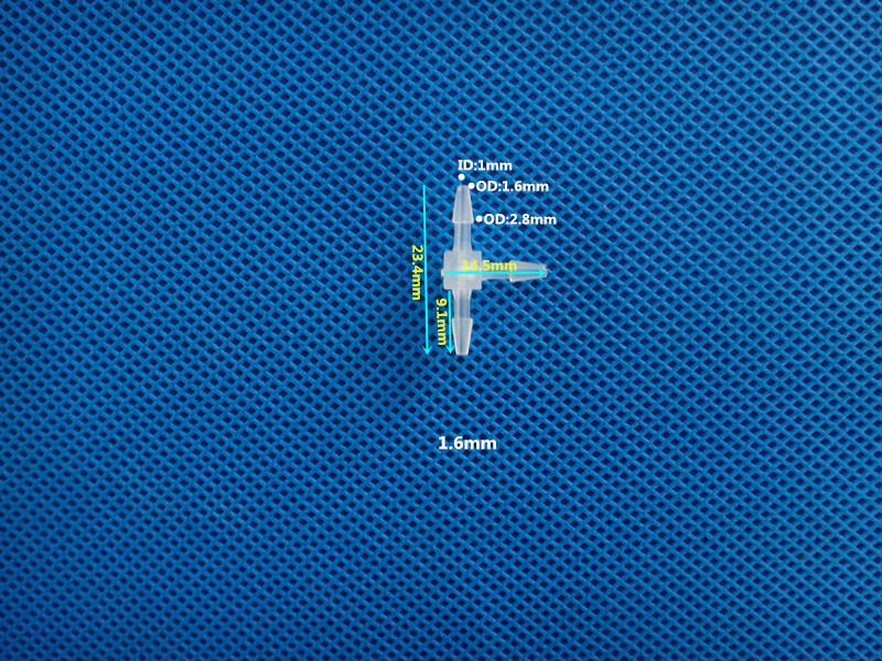 Three-Way Equal Diameter Plastic Tee Hose Connector