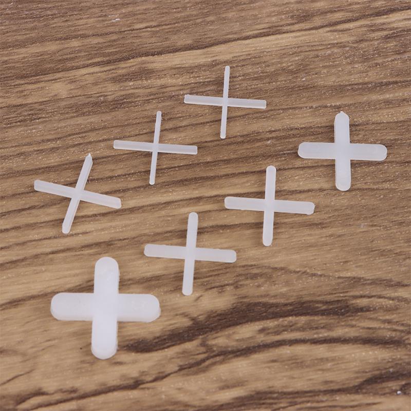 500Pcs 1/1.5/2/2.5/3/5/Mm Plastic Cross Ceramic Tile Leveling System Clips Spacer Ceramic Floor Construction Tools