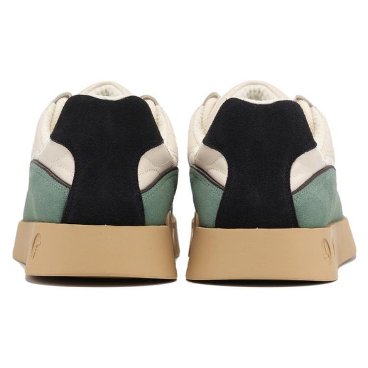Li-Ning 1990 Classic Series Comfortable Durable Lightweight Low-Top Sneakers Men Sneakers Beige Black Green ALHT073-4