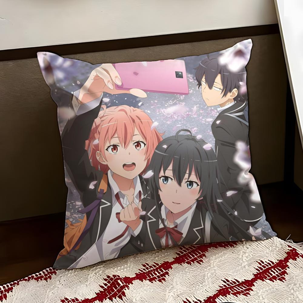 My Teen RRomantic Comedy SNAFU Cushion Cover Reversible Soft Durable Pillow Cover Home Car MultiScene Use for Daily Comfort