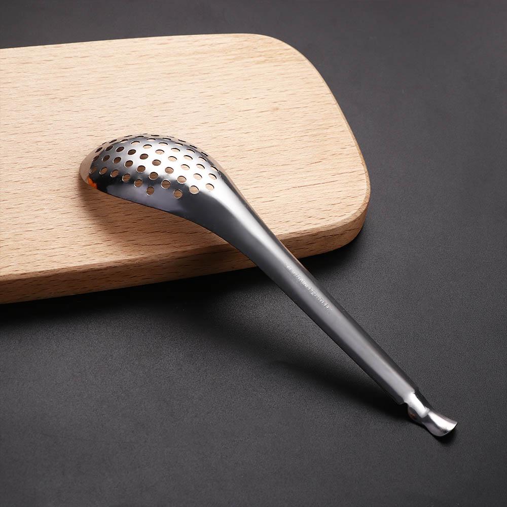 Home Creative Dinner Colander Strainer Slotted Spoon Kitchen Gadgets Kitchen Tool Caviar Spoon