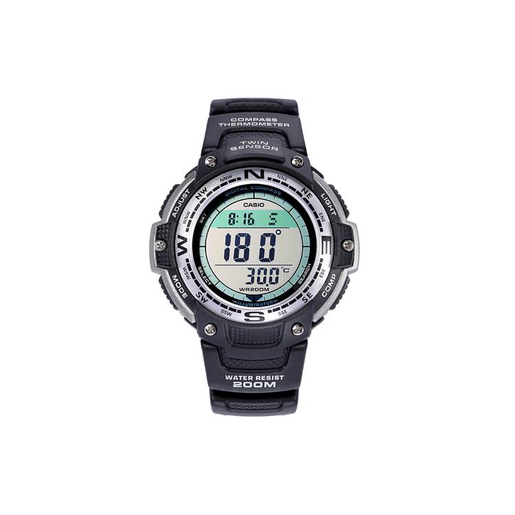 CASIO Men PRO TREK Silver Watch SGW-100-1V SGW-100-1V Black Strap