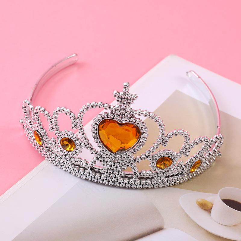 Children's Princess Costume: Gem Crown, Magic Wand, Headdress, and Fairy Headband Set