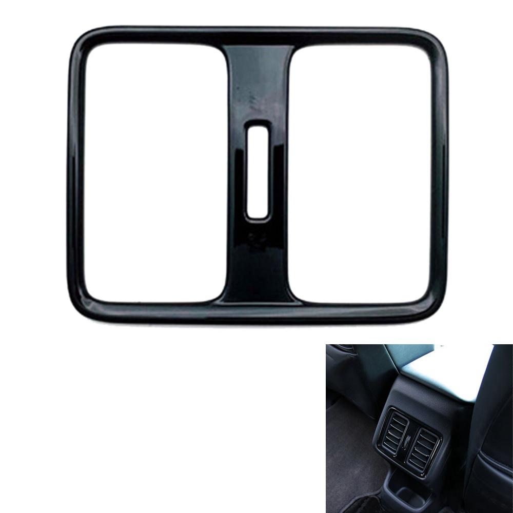 For Honda Vezel HR-V HRV  2022 Interior Car Glossy Black Rear Seat Air Conditioning Vent Cover Trim Decoration