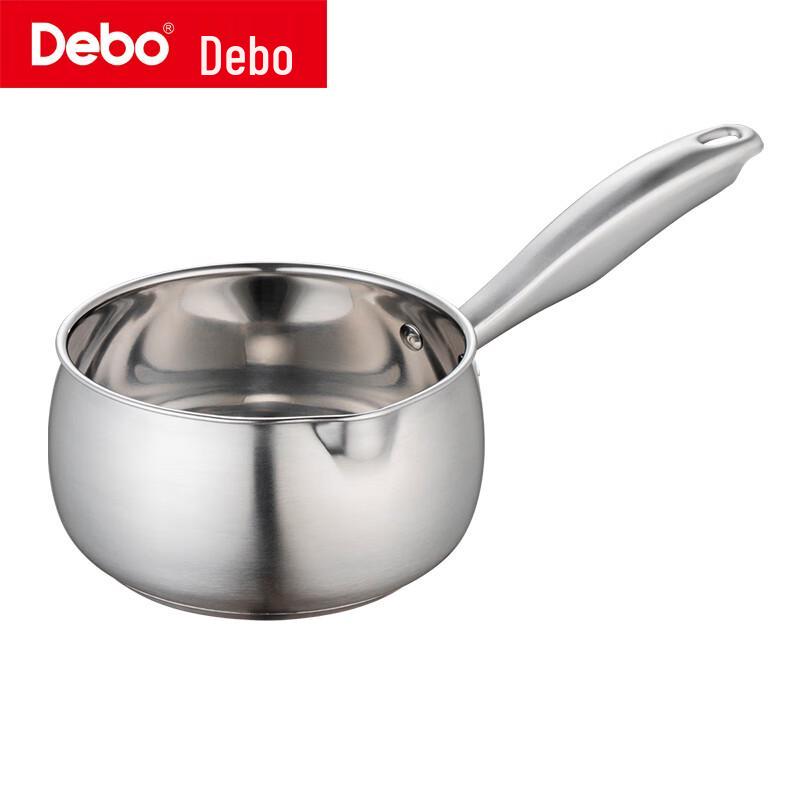 Debo 304 Stainless Steel Milk Pot with Handle, 16cm