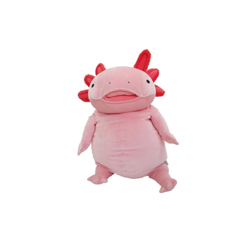 Morisaka Global Mochi Upa Pink XL 35x35x50cm Axolotl Plush Toy, Soothing, Soft and Squishy, Cute Animal, Mochi Series MOUP-0880P