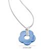Acrylic Flower Pendant Charm Necklace Wax Line Clavicle Chain Sweet Fashion Choker Neckchain Jewelry Gift for Women Girl