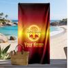 RB Leipzig FC Personalisiertes Bedrucktes Strandtuch Fußballlogo Unterstützung Benutzerdefinierter Name Text Absorbierendes Handtuch Für Sport Reisen Besonderes Geschenk