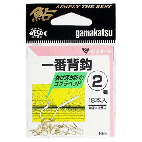 Gamakatsu Single Hook Ichiban Back Hook No. 2 18 Pieces No. 2