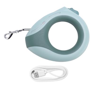 Retractable Dog Leash Colorful LED Light Stylish Look Automatic Adjustment Heavy Duty Dog Walking