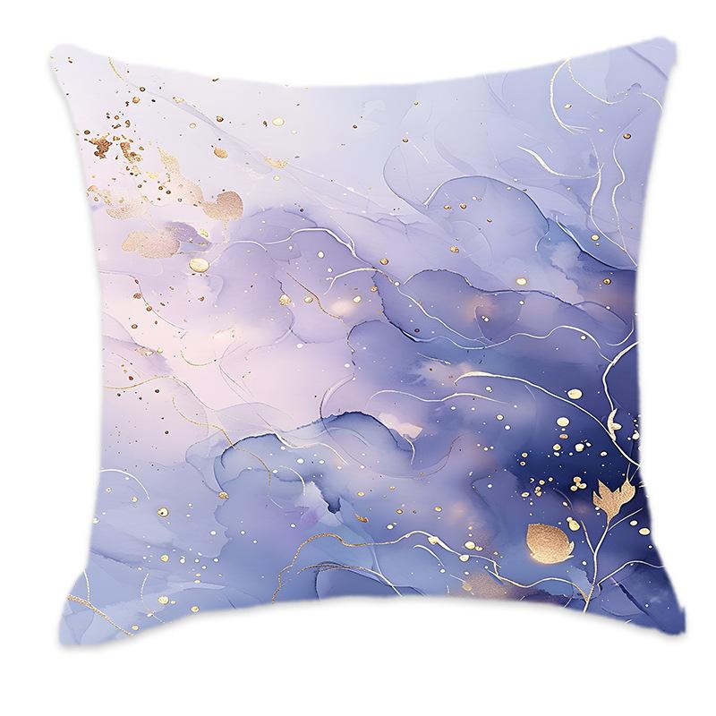 New Dreamy Gold, Pink, Blue and Purple Gradient Color Pillow Back Home Bedroom Bedside Sofa Cushion