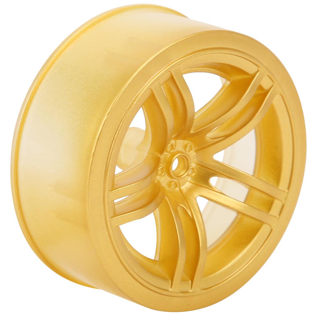 1/10 Racing RC Car Wheel Plastic Wheel Hub RC Car Spare Accessory On Road Racing Car(Gold )