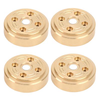 4pcs RC Brass Wheel Weights Front Rear Axle Wheel Hub Counterweight Upgraded Parts for FMS FCX24