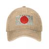 Japan Japanese Flag Japanese Good Luck Flag Yosegaki Hinomaru (JAPAN) Baseball Cap Hat Baseball Cap Unisex Womens