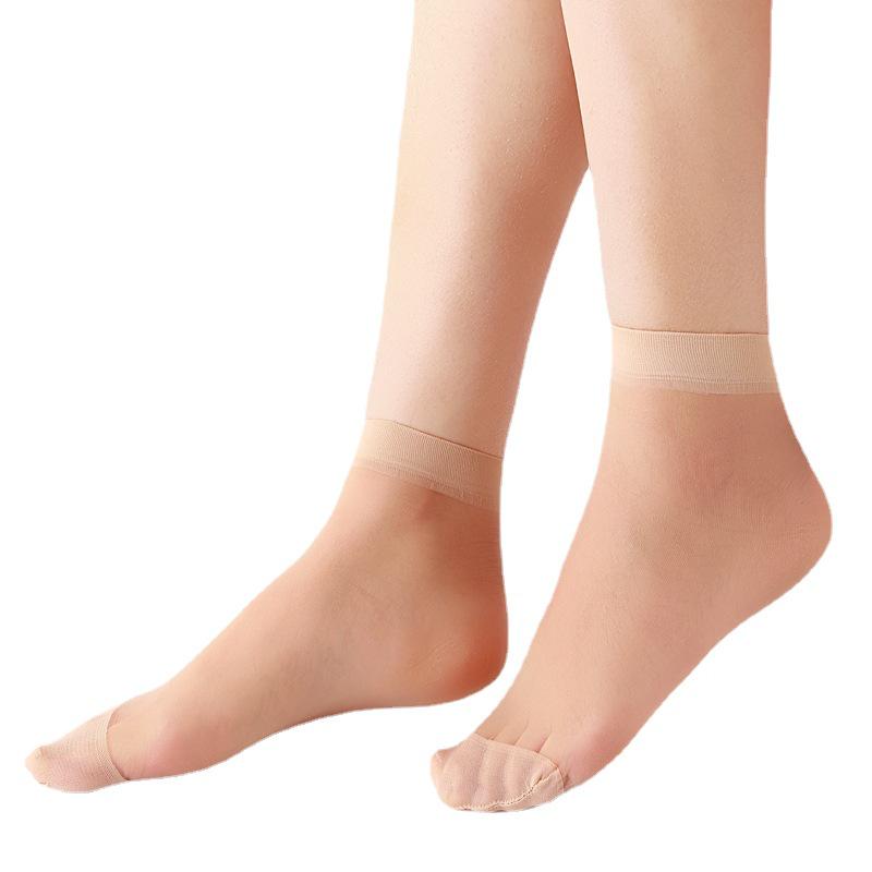 Women's Summer Thin Transparent Silk Anti-Snag Socks
