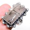 Black Rutile Handmade Gemstone 925 Sterling Silver Jewelry Ring 9.5 Z070