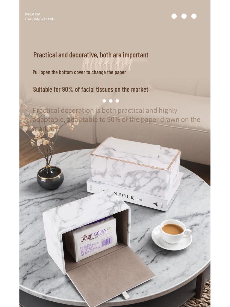 Luxurious Desktop Tissue Box: Stylish Design for Home, Hotel, or Restaurant
