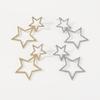 Trendy Double Layer Pentagram Rhinestone Earrings Sexy Korean Style Fashion Personality Elegant Dangle Earrings For Women