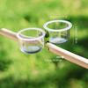 Bridge Feeding Cup Toy with Clip for Bird Parrots Parakeets Cockatiel Conure Pet Bird Feeder Cup Bowl