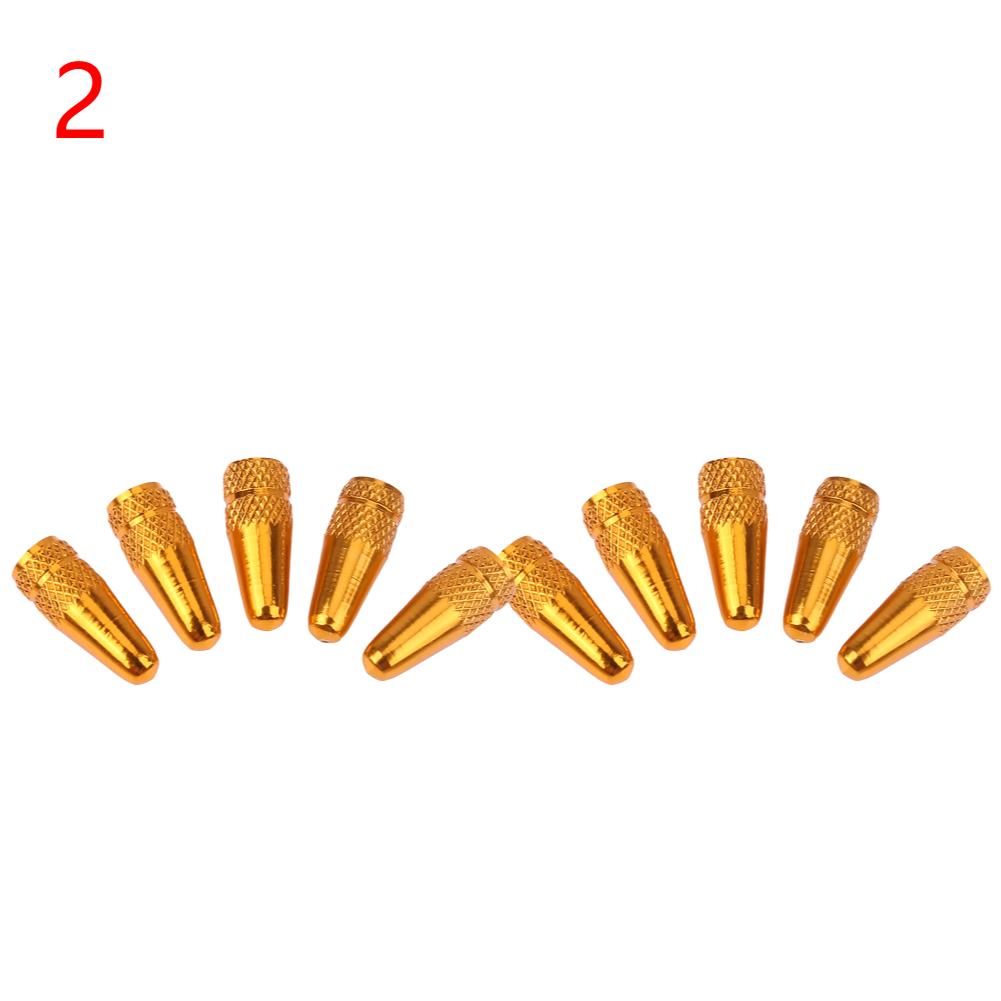 5/10PCS Bicycle Tire Valve Cap Aluminum High Pressure Caps for Presta Valves Rainbow Color Bike Tyre Hat MTB Bike Accessories