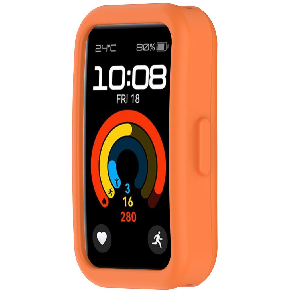 For Huawei Band 9/Band 8 Watch Case Soft Silicone Hollow Watch Frame Cover