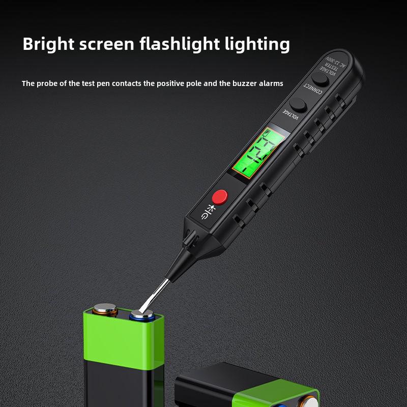 Multifunctional Digital Voltage Tester, Non-Contact Electrical Tester with LCD Display for Home and Professional Use