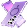 For Samsung Galaxy S25 Ultra Magnetic Case Small Wavy Edge PC + TPU Phone Cover